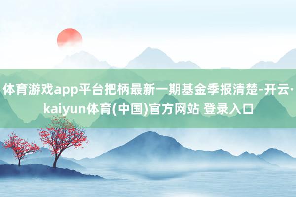 体育游戏app平台把柄最新一期基金季报清楚-开云·kaiyun体育(中国)官方网站 登录入口